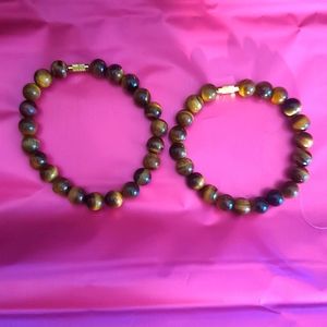 Yellow Tiger eye bracelets